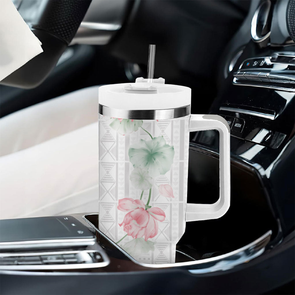 Custom Malawi Lotus Floral Tumbler With Handle Africa Women’s Football Champion Series 2026