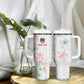 Custom Malawi Lotus Floral Tumbler With Handle Africa Women’s Football Champion Series 2026