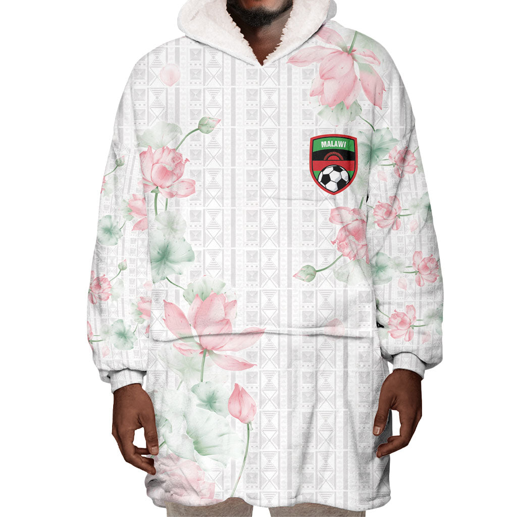 Custom Malawi Lotus Floral Wearable Blanket Hoodie Africa Women’s Football Champion Series 2026