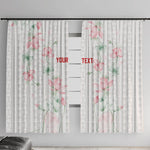 Custom Malawi Lotus Floral Window Curtain Africa Women’s Football Champion Series 2026
