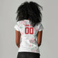 Custom Malawi Lotus Floral Women V-Neck T-Shirt Africa Women’s Football Champion Series 2026