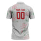 Custom Malawi Lotus Floral Zipper Polo Shirt Africa Women’s Football Champion Series 2026