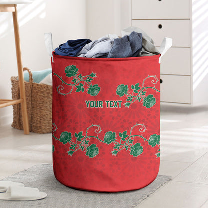 Custom Morocco Desert Rose Floral Laundry Basket Africa Women’s Football Champion Series 2026
