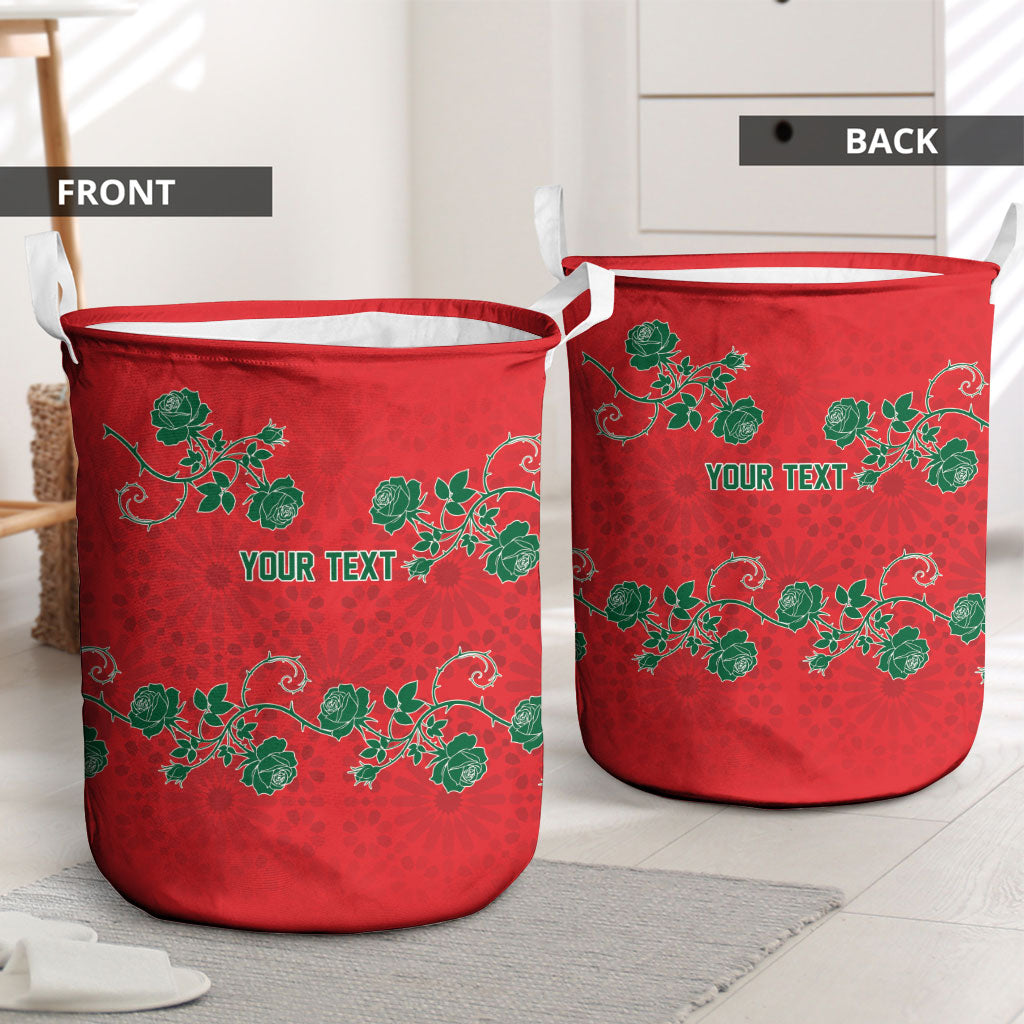 Custom Morocco Desert Rose Floral Laundry Basket Africa Women’s Football Champion Series 2026
