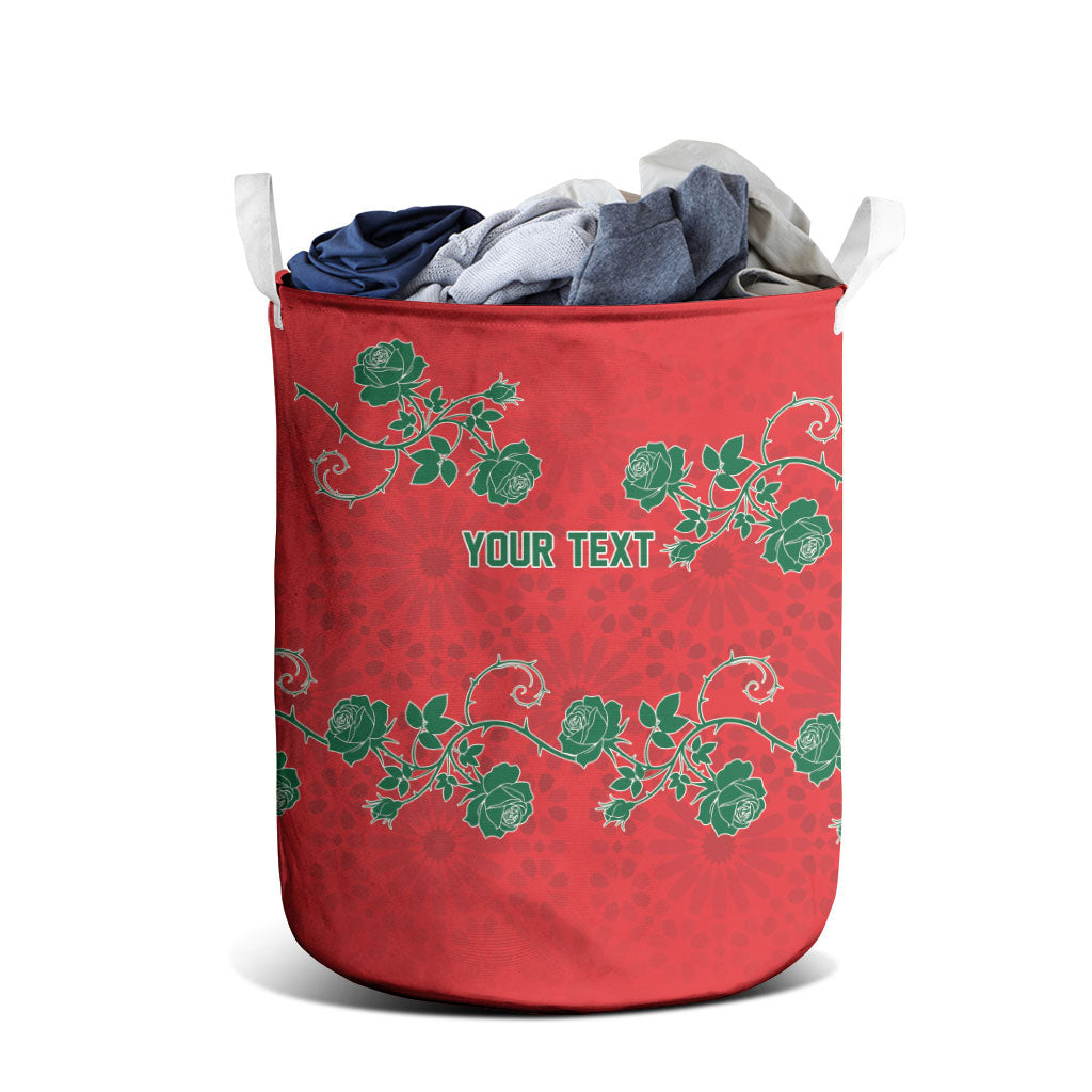 Custom Morocco Desert Rose Floral Laundry Basket Africa Women’s Football Champion Series 2026