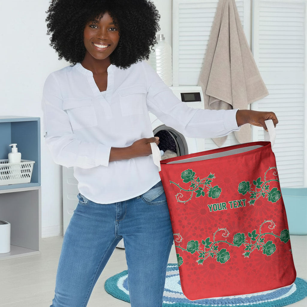 Custom Morocco Desert Rose Floral Laundry Basket Africa Women’s Football Champion Series 2026
