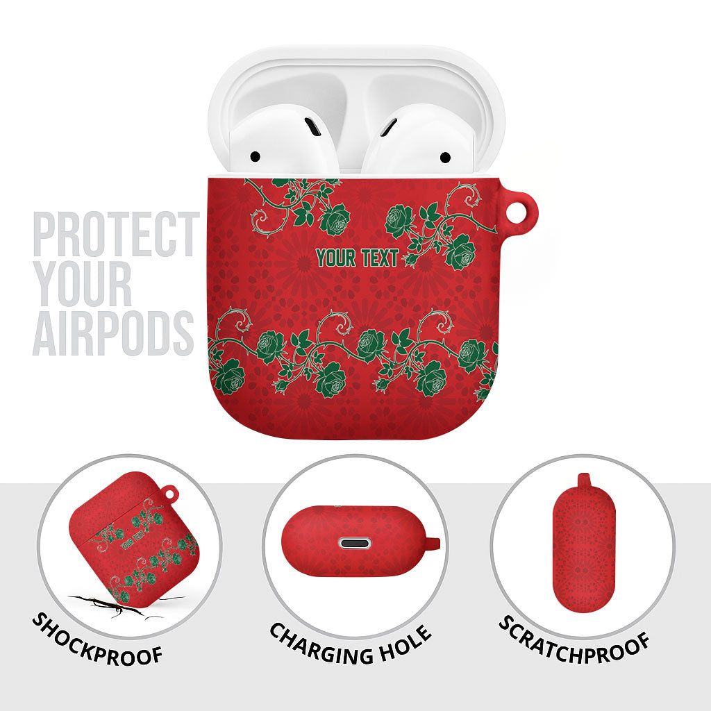 Custom Morocco Desert Rose Floral AirPods Case Africa Women’s Football Champion Series 2026