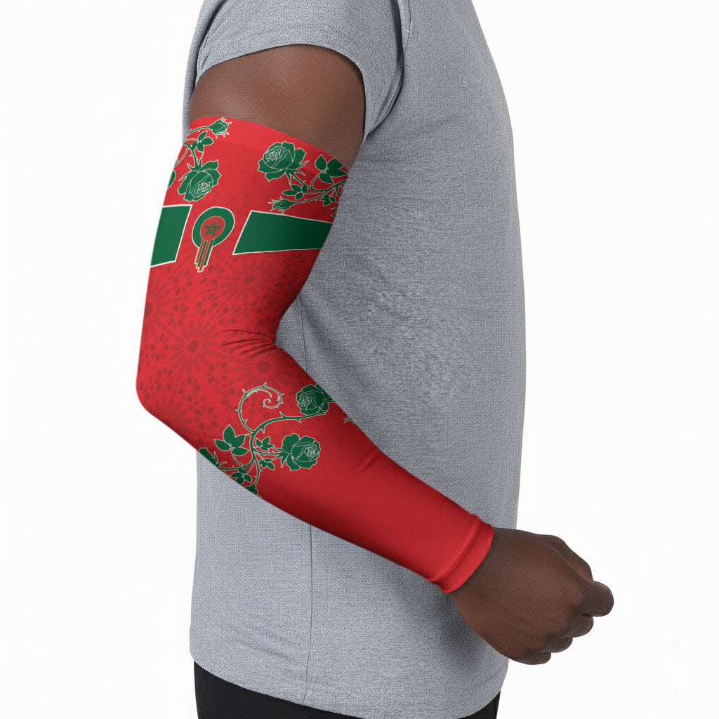Custom Morocco Desert Rose Floral Arm Sleeves Africa Women’s Football Champion Series 2026