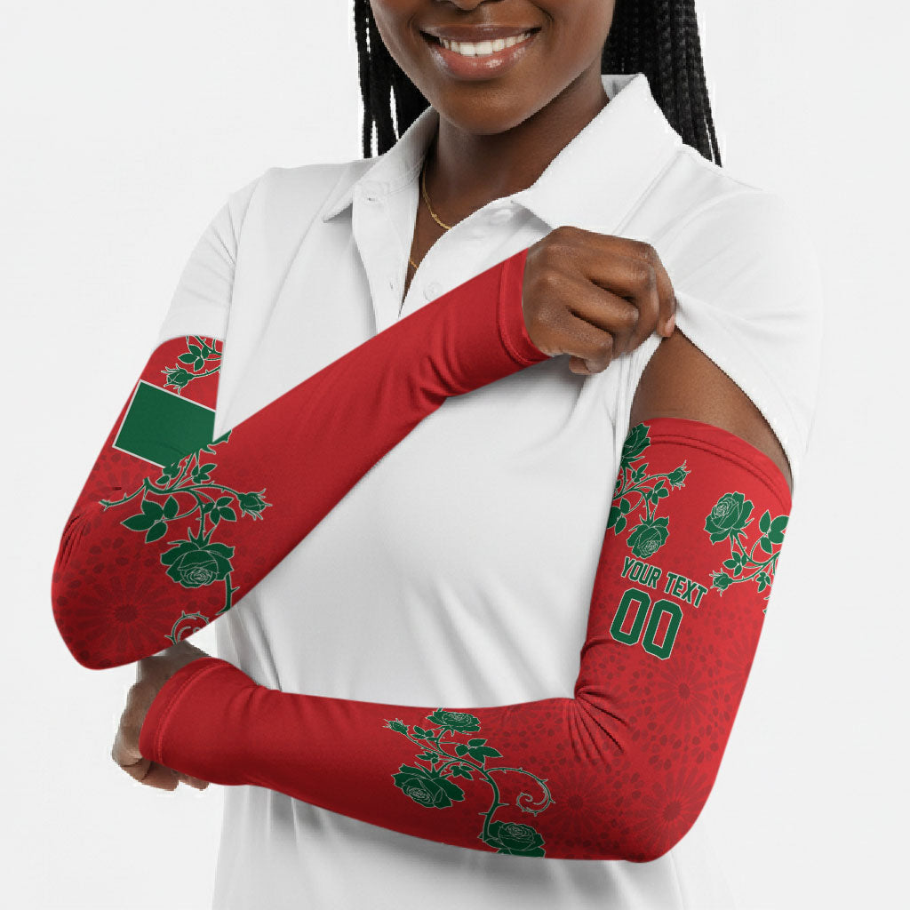 Custom Morocco Desert Rose Floral Arm Sleeves Africa Women’s Football Champion Series 2026