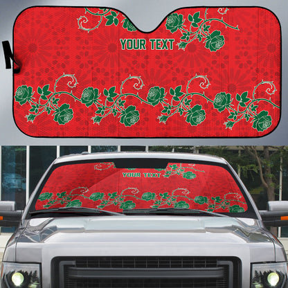 Custom Morocco Desert Rose Floral Auto Sun Shade Africa Women’s Football Champion Series 2026