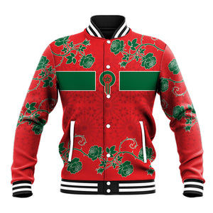 Custom Morocco Desert Rose Floral Baseball Jacket Africa Women’s Football Champion Series 2026
