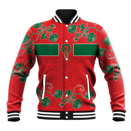 Custom Morocco Desert Rose Floral Baseball Jacket Africa Women’s Football Champion Series 2026