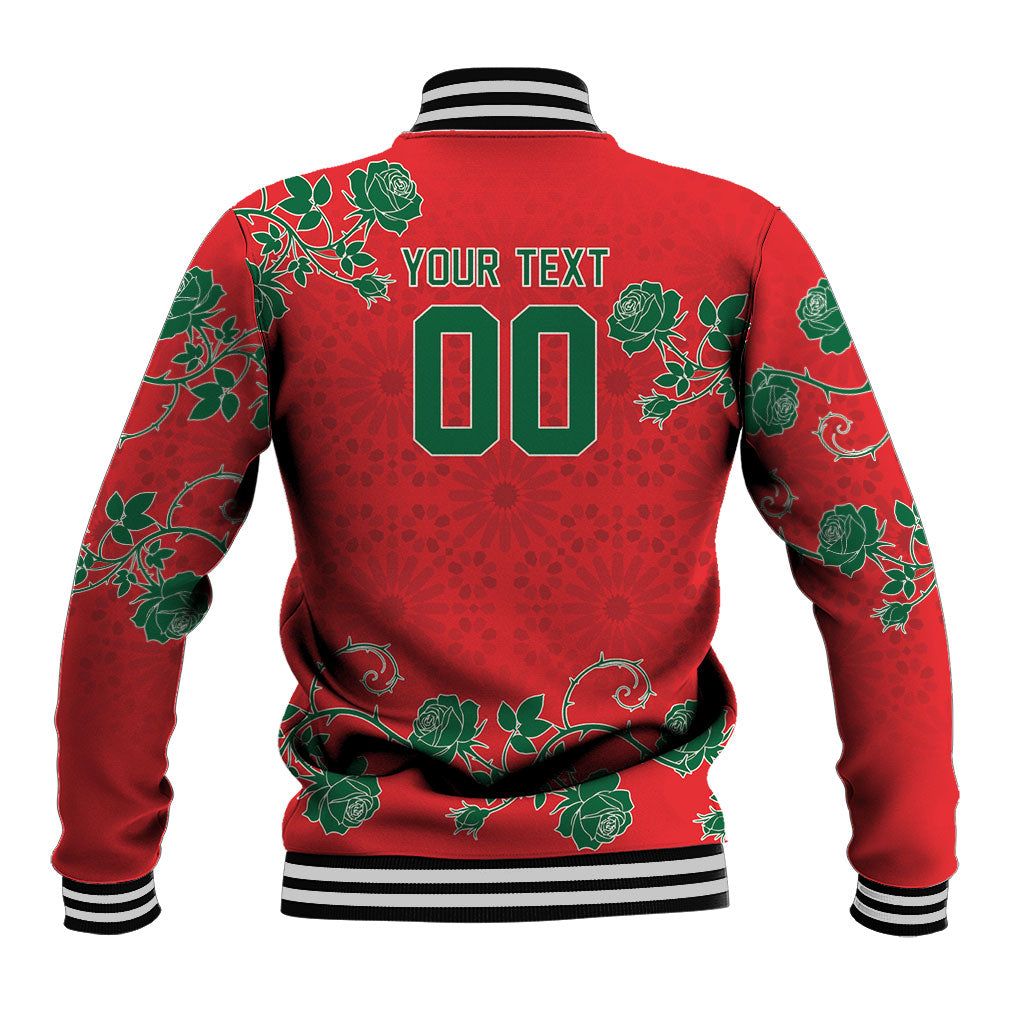 Custom Morocco Desert Rose Floral Baseball Jacket Africa Women’s Football Champion Series 2026