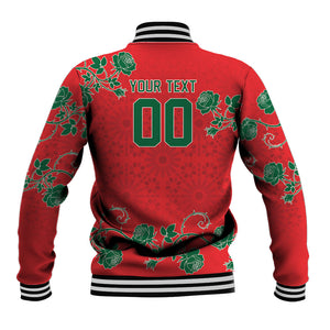 Custom Morocco Desert Rose Floral Baseball Jacket Africa Women’s Football Champion Series 2026