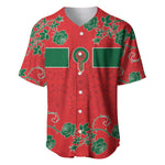Custom Morocco Desert Rose Floral Baseball Jersey Africa Women’s Football Champion Series 2026