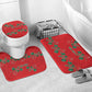 Custom Morocco Desert Rose Floral Bathroom Set Africa Women’s Football Champion Series 2026