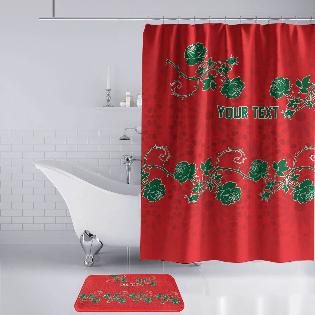 Custom Morocco Desert Rose Floral Bathroom Set Africa Women’s Football Champion Series 2026