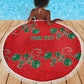 Custom Morocco Desert Rose Floral Beach Blanket Africa Women’s Football Champion Series 2026