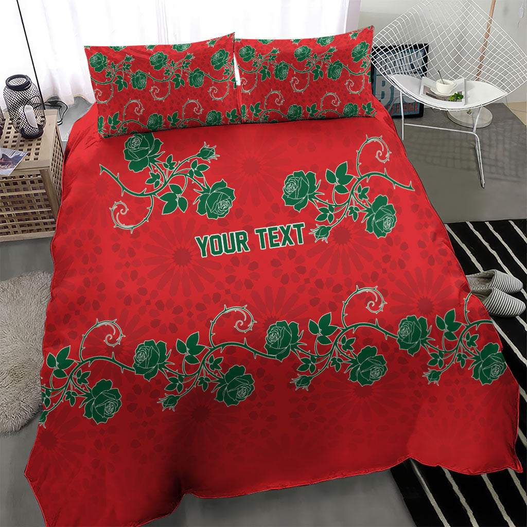 Custom Morocco Desert Rose Floral Bedding Set Africa Women’s Football Champion Series 2026