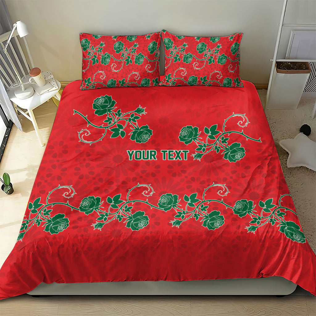 Custom Morocco Desert Rose Floral Bedding Set Africa Women’s Football Champion Series 2026