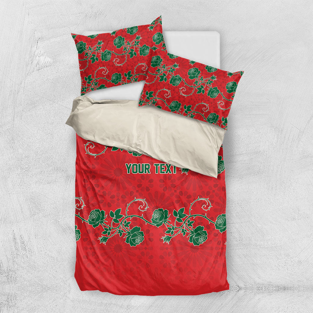 Custom Morocco Desert Rose Floral Bedding Set Africa Women’s Football Champion Series 2026