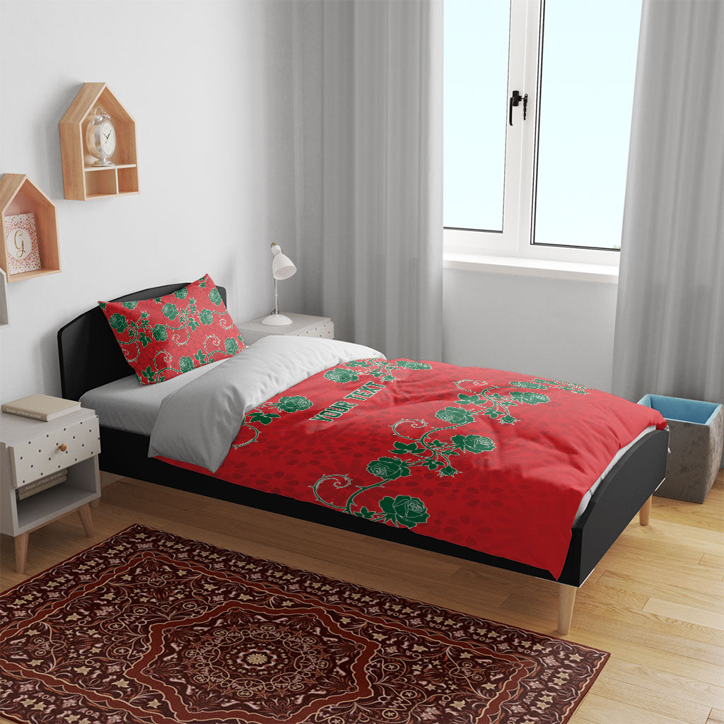 Custom Morocco Desert Rose Floral Bedding Set Africa Women’s Football Champion Series 2026