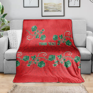 Custom Morocco Desert Rose Floral Blanket Africa Women’s Football Champion Series 2026