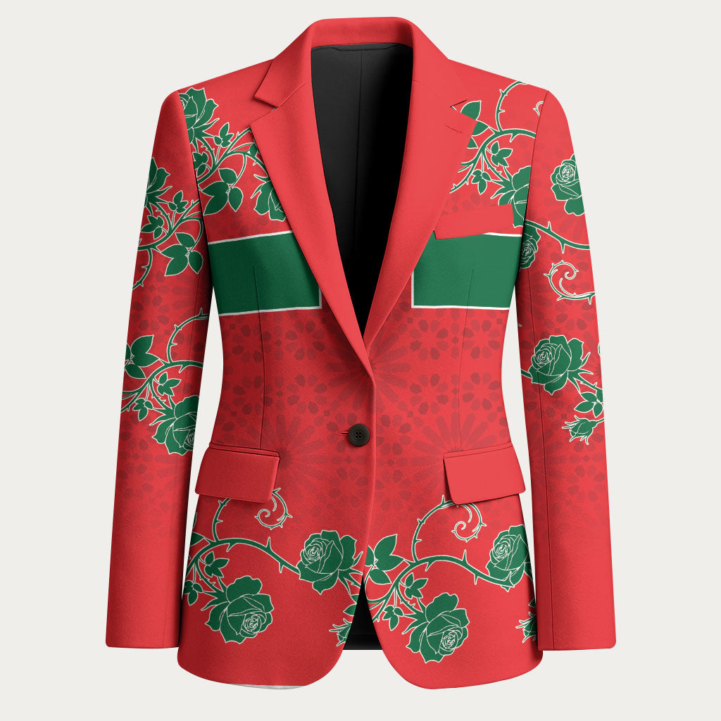 Custom Morocco Desert Rose Floral Blazer Africa Women’s Football Champion Series 2026