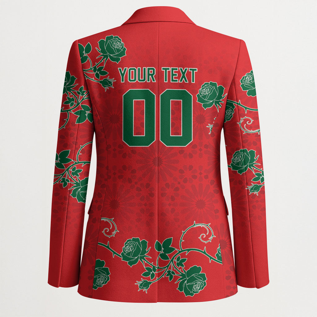 Custom Morocco Desert Rose Floral Blazer Africa Women’s Football Champion Series 2026