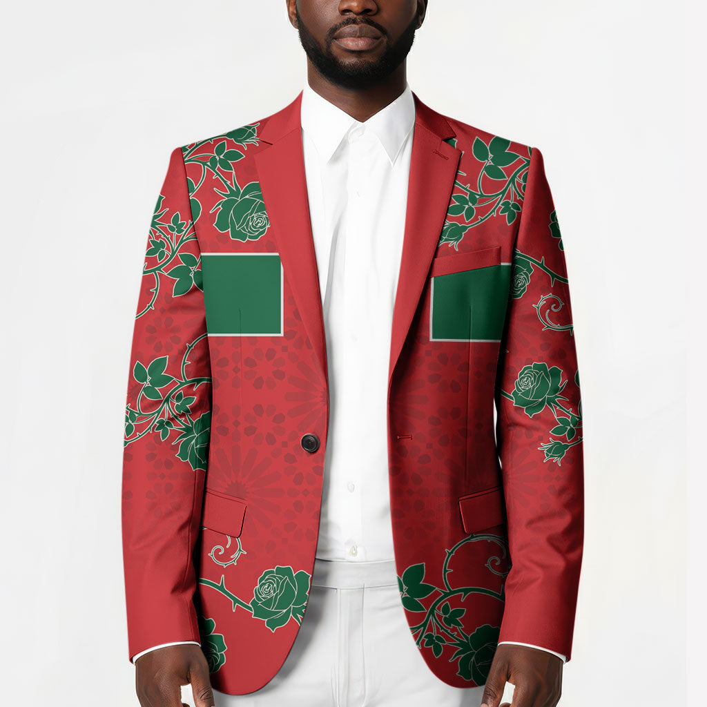 Custom Morocco Desert Rose Floral Blazer Africa Women’s Football Champion Series 2026
