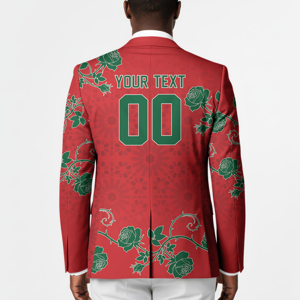 Custom Morocco Desert Rose Floral Blazer Africa Women’s Football Champion Series 2026