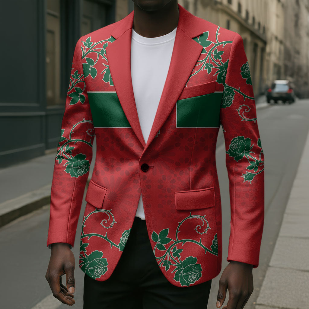 Custom Morocco Desert Rose Floral Blazer Africa Women’s Football Champion Series 2026