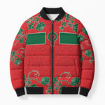 Custom Morocco Desert Rose Floral Bomber Puffer Jacket Africa Women’s Football Champion Series 2026