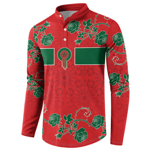 Custom Morocco Desert Rose Floral Button Sweatshirt Africa Women’s Football Champion Series 2026