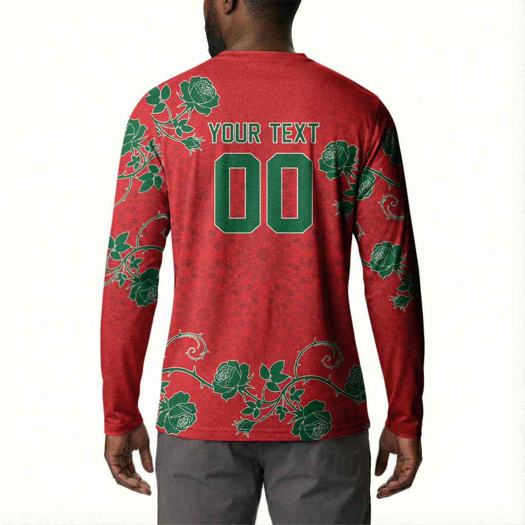 Custom Morocco Desert Rose Floral Button Sweatshirt Africa Women’s Football Champion Series 2026