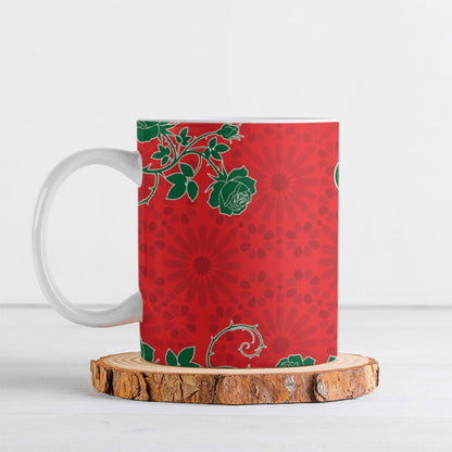Custom Morocco Desert Rose Floral Ceramic Mug Africa Women’s Football Champion Series 2026