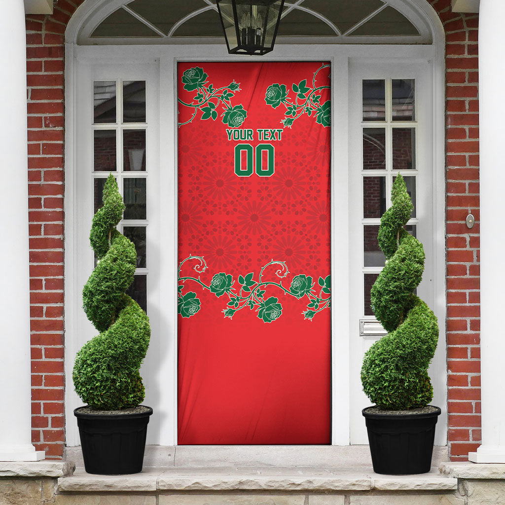 Custom Morocco Desert Rose Floral Door Cover Africa Women’s Football Champion Series 2026