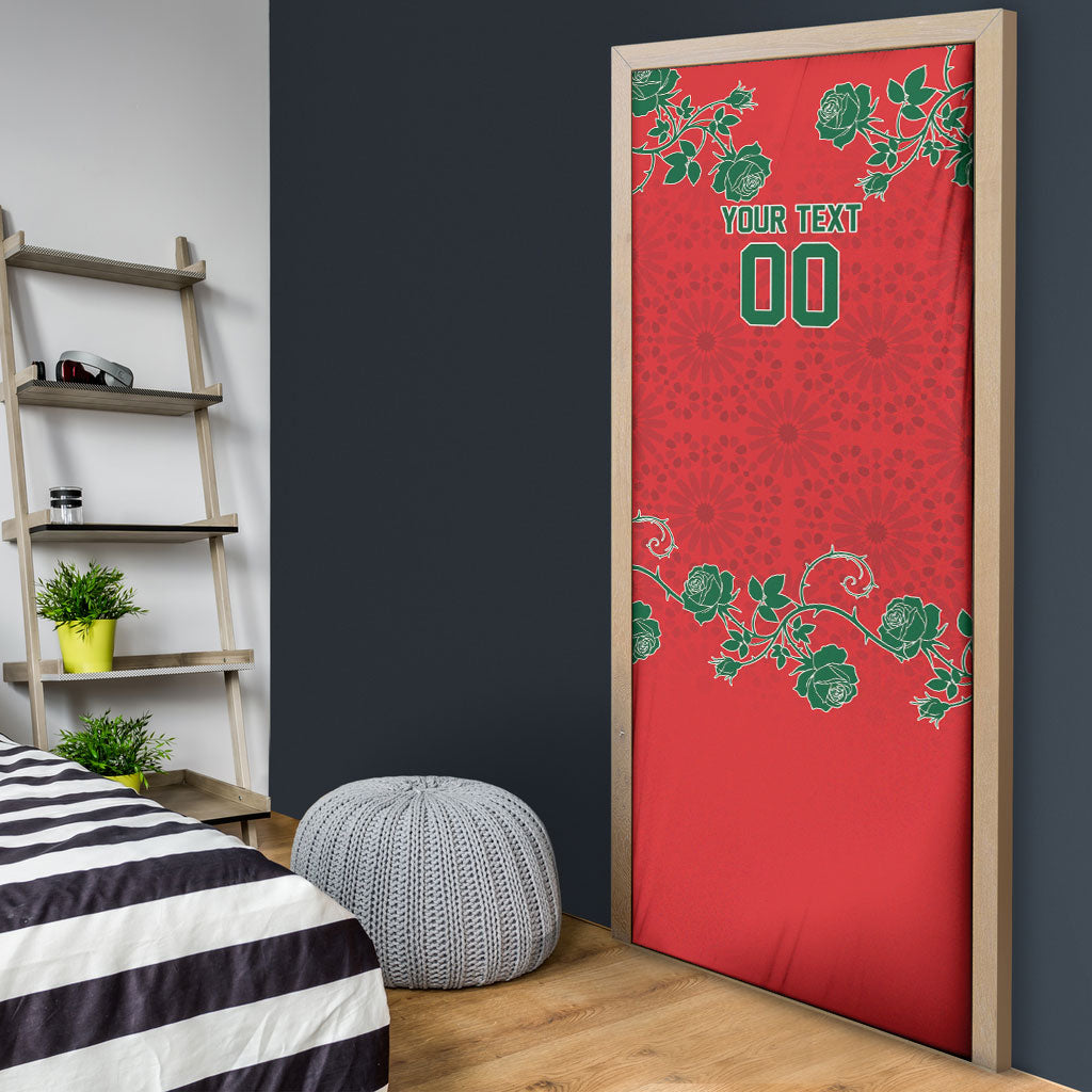 Custom Morocco Desert Rose Floral Door Cover Africa Women’s Football Champion Series 2026