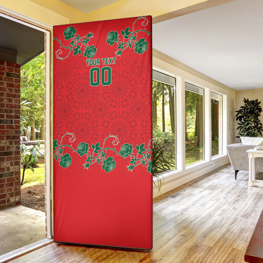 Custom Morocco Desert Rose Floral Door Cover Africa Women’s Football Champion Series 2026