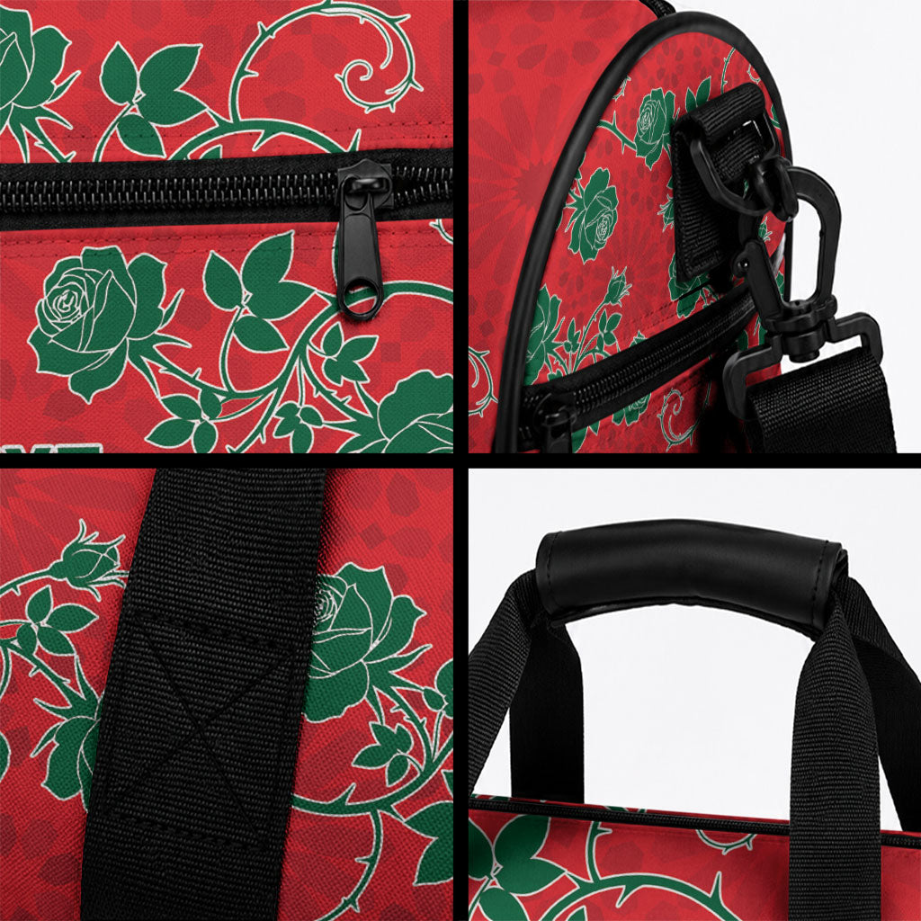 Custom Morocco Desert Rose Floral Duffle Bag Africa Women’s Football Champion Series 2026