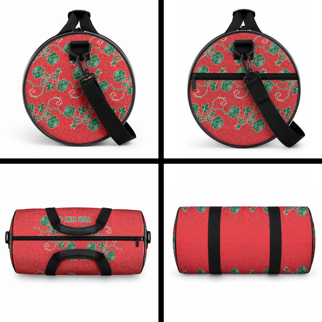 Custom Morocco Desert Rose Floral Duffle Bag Africa Women’s Football Champion Series 2026