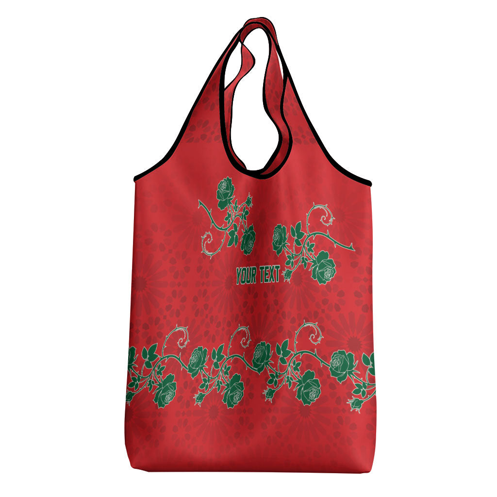 Custom Morocco Desert Rose Floral Grocery Bag Africa Women’s Football Champion Series 2026