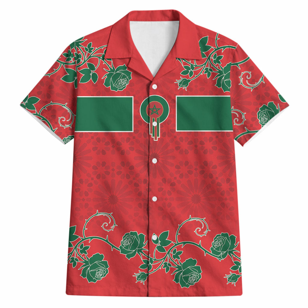 Custom Morocco Desert Rose Floral Hawaiian Shirt Africa Women’s Football Champion Series 2026