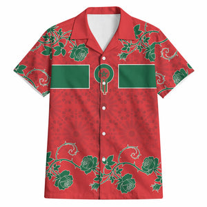 Custom Morocco Desert Rose Floral Hawaiian Shirt Africa Women’s Football Champion Series 2026