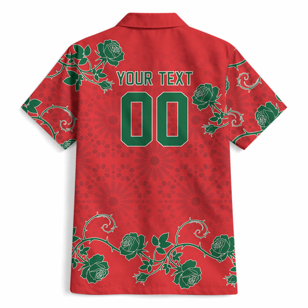 Custom Morocco Desert Rose Floral Hawaiian Shirt Africa Women’s Football Champion Series 2026