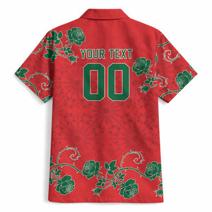 Custom Morocco Desert Rose Floral Hawaiian Shirt Africa Women’s Football Champion Series 2026