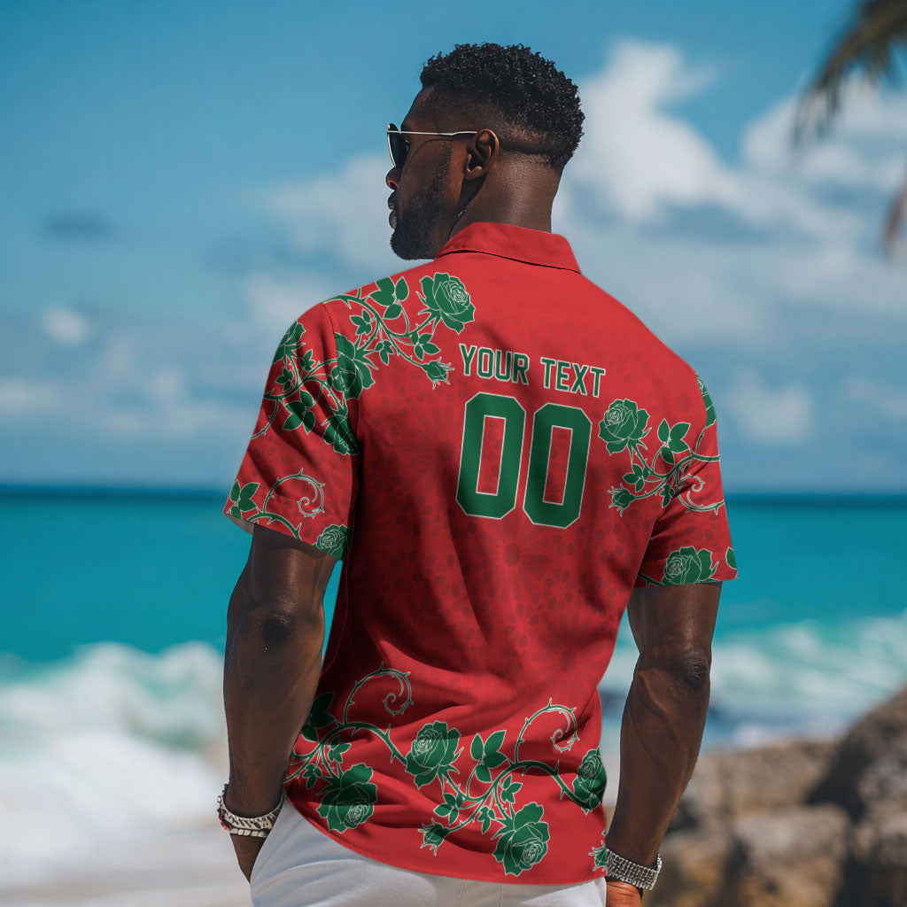 Custom Morocco Desert Rose Floral Hawaiian Shirt Africa Women’s Football Champion Series 2026