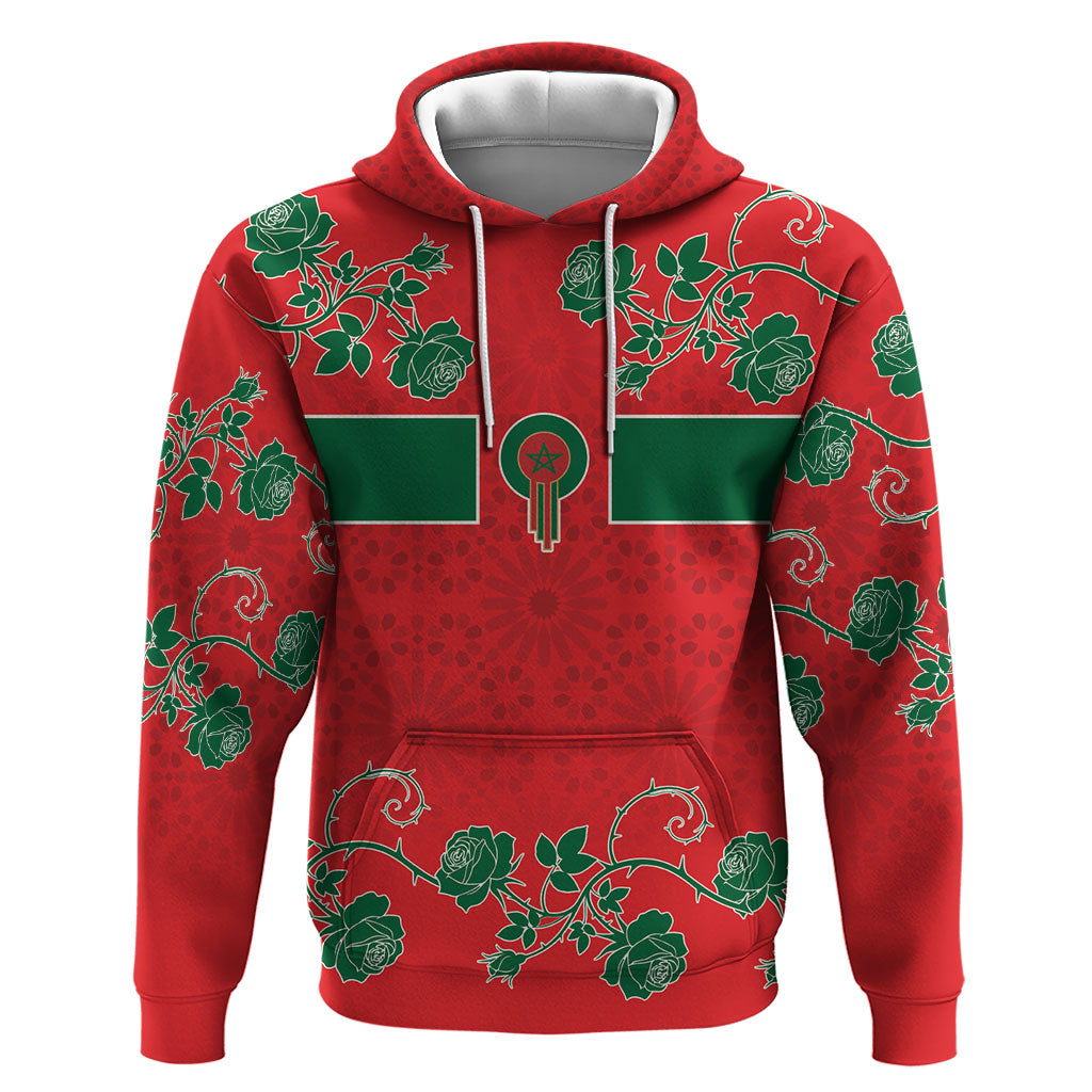 Custom Morocco Desert Rose Floral Hoodie Africa Women’s Football Champion Series 2026