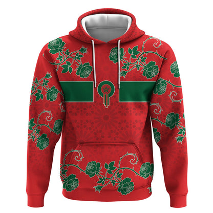 Custom Morocco Desert Rose Floral Hoodie Africa Women’s Football Champion Series 2026