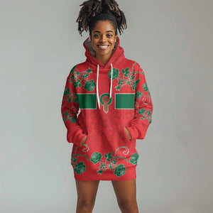 Custom Morocco Desert Rose Floral Hoodie Dress Africa Women’s Football Champion Series 2026